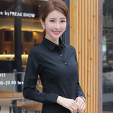 Fashion Women Shirts White Shirt Women Long Sleeve Shirts Tops Office Lady Basic Shirt Blouses Plus Size Woman Blouse