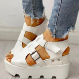 Fashion Summer Platform Wedge High Heels Casual Comfortable Light Leisure Shoes Woman Sandals Women Shoes