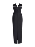 2025 Spring New Dress Female Sister Style Elegant Fashion Shoulder Set Tight-Up And Hip