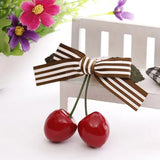 Hot Sell Retro Vintage 50s 60s Women Cherry Bow Hair Clip Hairpins For Pinup Girls Vintage Party Vaction Hair