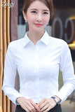 Fashion Women Shirts White Shirt Women Long Sleeve Shirts Tops Office Lady Basic Shirt Blouses Plus Size Woman Blouse