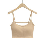 Zingj Fashion Women's Fashion New Fashion French Sweet And Spicy Leisure Sports Be Careful With Chest Cushions Exposed Back Suspenders