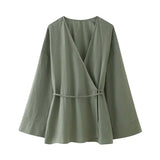 Women's 2025 New Double Flamingo Comfortable Linen And Suit Dress + Pants Set