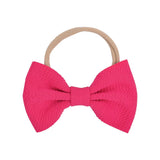 inches Solid Elastic Headband Handmade Boutique Hair Rope For Baby Girls Turban Bow Hair Band Headwear Hair Accessories