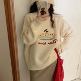 Fruit Cake Jacquard Knit Pullover- Outfit