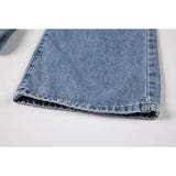 Jeans Women's Spring Summer New High Waist Love Embroidery Street Casual Simple Straight Loose Pants Denim Trousers