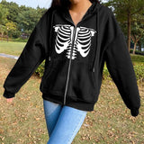 Hoodies Women Long Sleeve Solid Big Pocket Loose Casual Pullover Spring Autumn Fashion Wild Hooded Hoodie