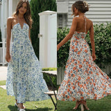 Chiffon Sleeveless Stitching Big Swing Long