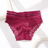 Seamless Women's Panties High Waist Letter Printed Plus Size Briefs Femme Pantys Sexy Lace Underpants For Women