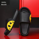 Flip Flops for Couples Smile Face Slippers EVA Fashion Slides Women's Shoes Bathroom Slipper Floor