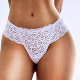 Sexy Panties Women Lace Low-waist Briefs Female Breathable Embroidery Underwear Transparent G String Underpant