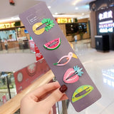 Pcs/Set Girls Cute Cartoon Animals Fruit 5 Cm Hairpins Children Lovely Hair Clips Barrettes Gift Kids Hair Accessories