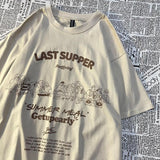 y2k aesthetic personality creative letter printing short-sleeved T-shirt women 2022 summer plus size streetwear y2k