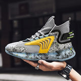 Fashion Classic Men Sneakers Spring Breathable Running Shoes for Men Graffiti Sport Shoes High-top Mesh Walking Jogging