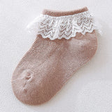 0 to 6 Yrs Toddler Baby Child Girls Ruffle Lace Ankle Cotton Dress Socks Princess Summer Cotton Eyelet Flower