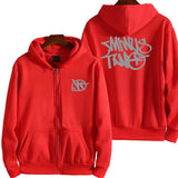 Letter Print Hoodies Men Y2K New Street Hip-Hop Zipper Sweatshirt Couple Loose Hoodie Cardigan Unisex Casual Tops