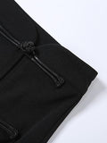 Vintage Buttoned Split Midi Skirt- Outfit