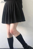 Skirts Women S-5XL Vintage Ins Young basic Leisure Korean All-match Autumn High Waist Chic Cozy Female JK Faldas