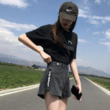 Fashion Summer Mini Casual High Waist Sexy Women's Jeans Short Pants Denim Shorts Distressed Hot Vintage Aesthetic