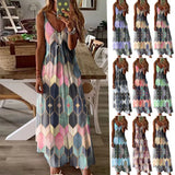 Sleeve Women's Summer Casual Printed Camisole Long