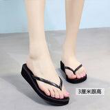 fashion Summer Beach Women Flip Flops Sandals Women's Slippers Female Slope Heel Sandals Flip Flops women