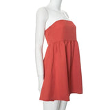 Solid Tube Bandeau Mini Dress-Outfit Ideas