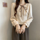 Zingj Mm200 Jin Splicing Temperament Women's Long Sleeve Jacket Autumn New Thin T Shirt Large Size Women's Bottom Shirt-Outfit