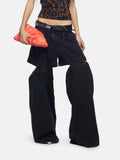 Zingj Loose Show Thin Zhongshan Wide Leg Pants 2024 Spring New Niche Wind Personality Design Sense Show Leg Jeans