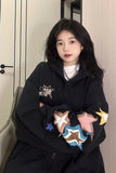 Vintage Star Print Oversized HoodieOutfit