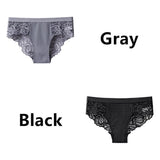 Women's Invisible Underwear Panties Intimate Briefs For Women Sexy Transparent Floral Lace Panties Seamless Panty