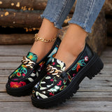 British Wind Black Leather Shoes Women 2025 Summer New Thick Soles Pedal French Lefu