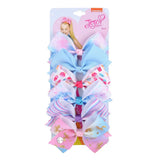 Pieces/Set JoJo Bows Jojo Siwa Rainbow Printed Knot Ribbon Bow For Girls Handmade Boutique Hair Clip Children Hair