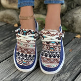 Spring New Laced Canvas Loafers, Women's Shoes, Flat-Soled Casual Shoes, Ladies' Cloth Shoes, Mother's