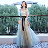 Evening Dress Dress Dress 2025 New Banquet Temperament Host Winter Adult Ceremony Student Art Evening