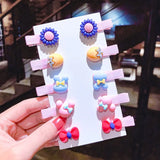 New Girls Cute Cartoon Ice Cream Unicorn Hair Clips Kids Lovely Hairpins Headband Barrettes Fashion Hair