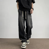 Niche Jeans Men 2025 New Spring And Autumn High Street Retro Old High Street Wide Legs Long