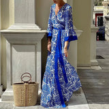 Women's Wear Women's Fashion Bohemian Dress Print Medium Long