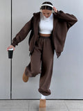 Zingj Cardigan Suit Women's 2024 New Sports Casual Cardigan Hoodie