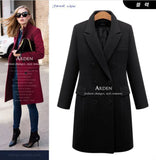 And Winter Wool Jacket Womens Clothing Medium Length Woolen Coats Slim Wild Elegant Female Korean Outerwear S-5XL