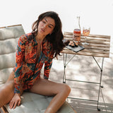 Zingj New Sexy One Piece Swimsuit Push Up Swimwear Women Monokini Long Sleeves Swim Suit Bathing Suit Women Summer Beach Wear 211-1-Outfit