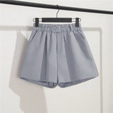 Zingj Photo Suit Shorts Female Summer 2024 New High Waist Loose Gray Five Minute Pants Straight Tube Hong Kong Flavor Casual