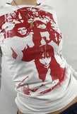 Screen Print Long Sleeve Tee- Outfit