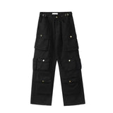 Popular Camouflage Multi-Pocket Jeans Women Y2K New High Waist Slim Wide Leg Mopping Overalls Unisex Loose Casual