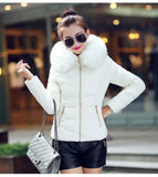 2023 Autumn And Winter New Women's Cotton Coat Short Big Wool Korean Version Of Large Size Women's Cotton Padded Jacket-Outfit