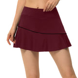 Women Sports Tennis Female Lining High Dance Fitness Short Skirts Quick Drying Solid Waist Mini Golf Sporting