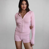 New Top Women's Sexy Hot Girl Inside And Outside Wearing Umbilly Knitted