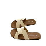 Soft Base Without Tired Feet Cross Word Drag Summer New Fairy Style With Skirt Flat Beach