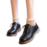Zingj Small Leather Shoes Female 2024 College Style Retro With Skirt Mary Jane Women's Shoes New Spring And Autumn-Outfit