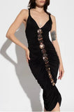 Autumn 2024 New Sexy Hanging Neck Babes Taut-Bumed Dress Evening Dress