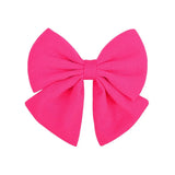 Pcs/lot Cute Solid Cotton Hair Bows With Clip For Girls Hair Clips Handmade Hairpins Barrettes Headwear Kids Hair